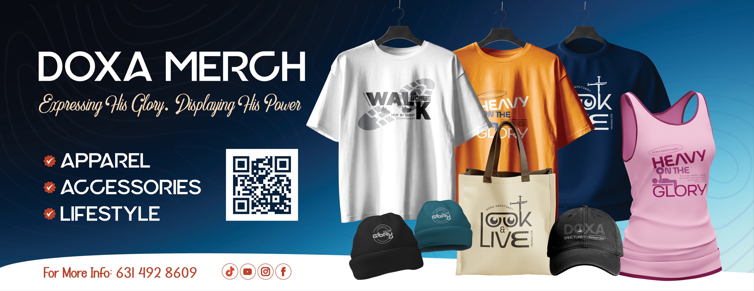 DOXA Merch — Expressing His Glory. Displaying His Power. Apparel, Accessories, Lifestyle.